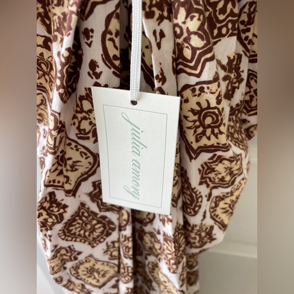 Julia amory Elle dress Brown Printed Halter Maxi Dress - Picture 7 of 8